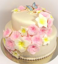 Торт цветочный каскад (Плюмерия)