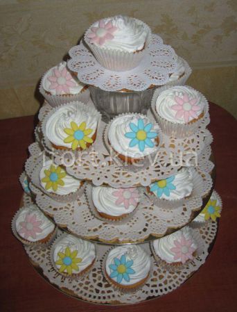 Капкейки цветы (Cupcake)