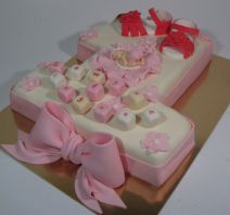 Торт на 1 годик девочке (единичка)