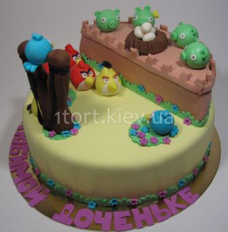 Торт Angry Birds (Энгри бердс)