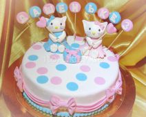 Торт Китти и Мими(Hello Kitty)