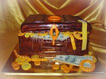Торт-сундук с сокровищами