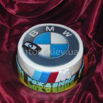 Торт с логотипом и ключами от БМВ