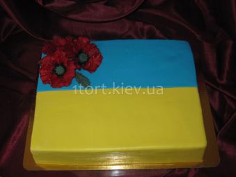 Торт украинский флаг