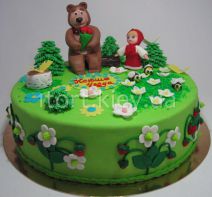  Торт Маша и Медведь